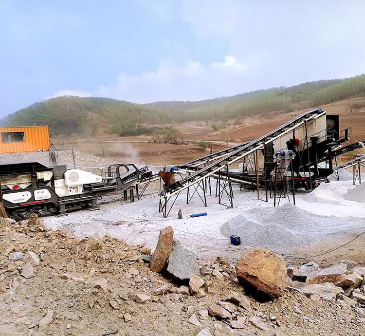100-120T/H Gypsum Mobile Crushing Line in Nigeria