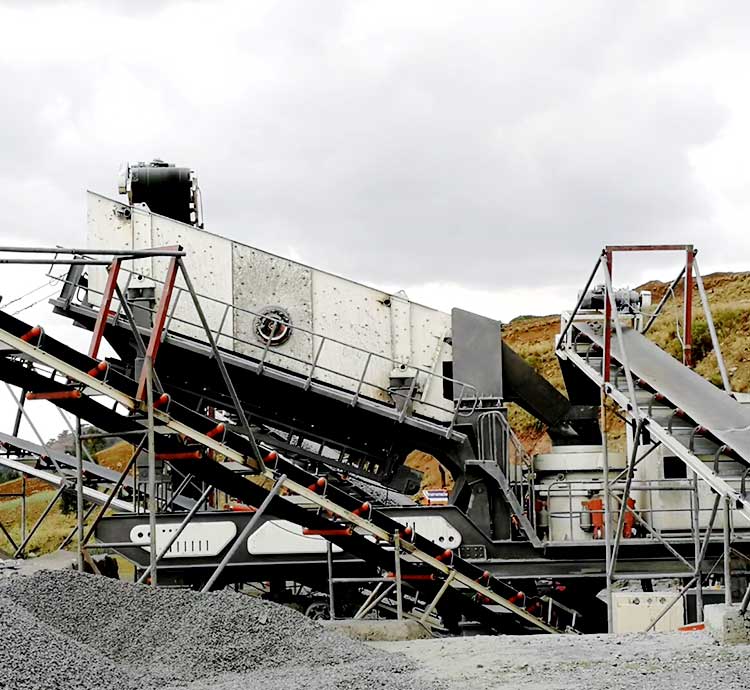 30 T/H Granite Mobile Crushing Line in Zimbabwe