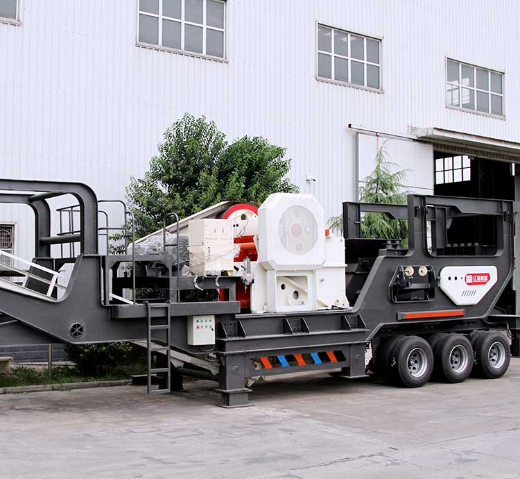 Tire Type Mobile Jaw Crusher Station